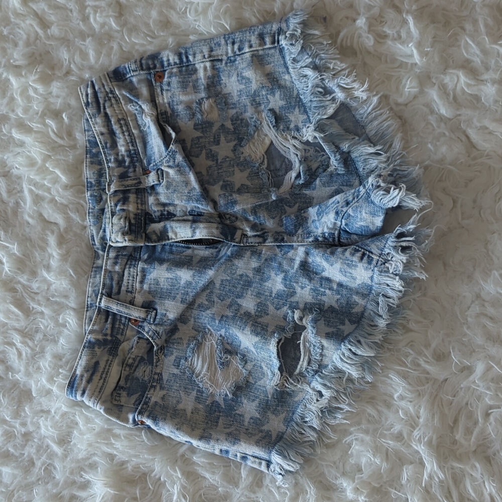 Stars and Stripes Jean Shorts